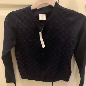 NWT Gap Navy Cardigan 5t